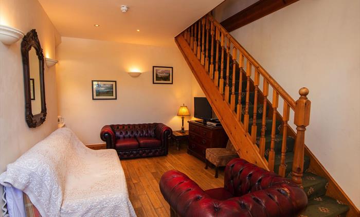 The Gatehouse Family Room - Living Room. Craig y Nos Castle.